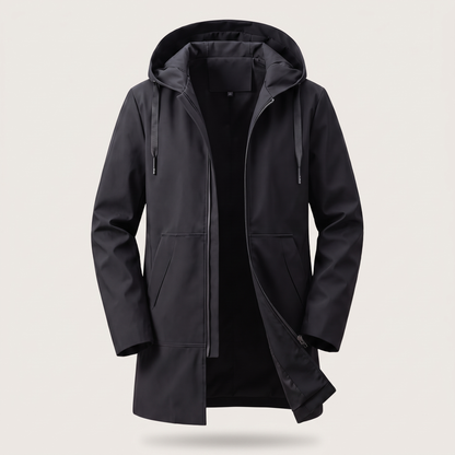 Performance Hooded Outdoor Jacket - Black