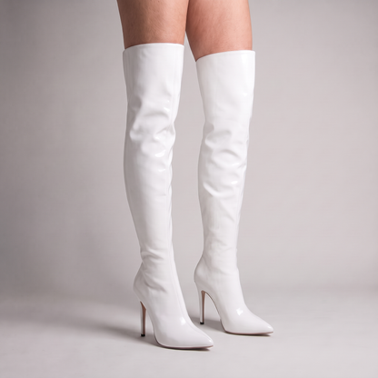 Pointed Toe Knee High Boots