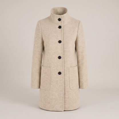 Polished Everyday Winter Coat - Beige