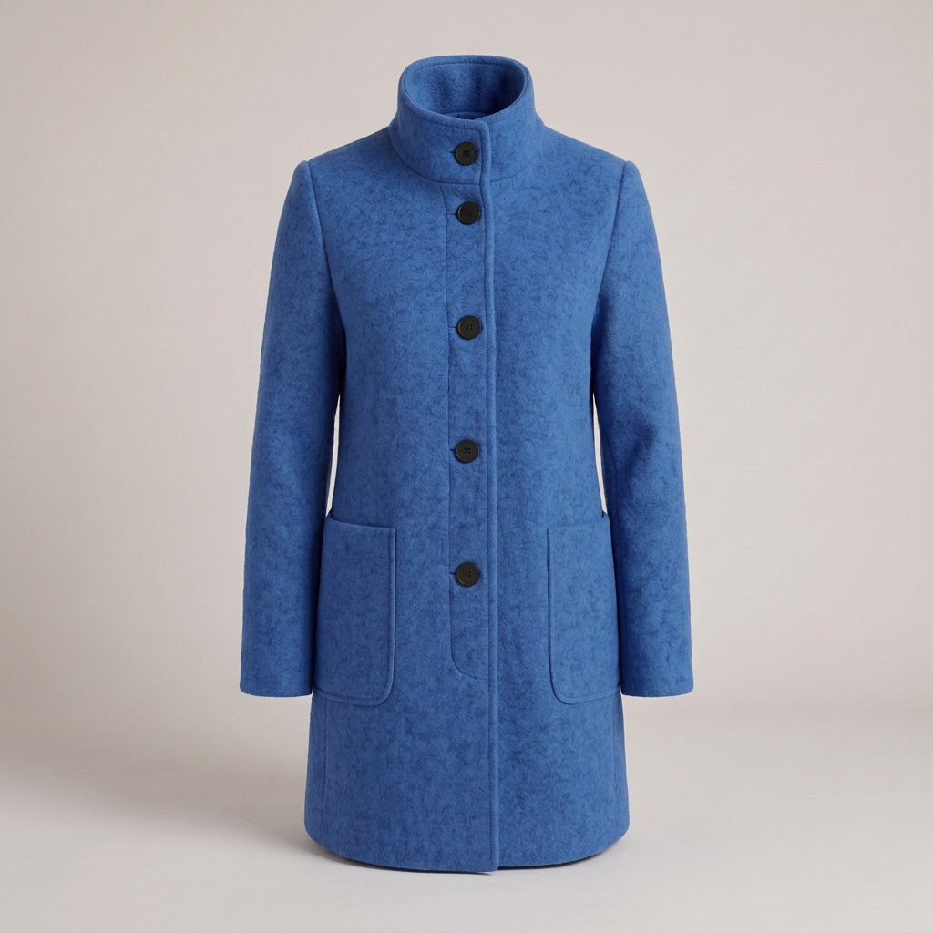 Polished Everyday Winter Coat - Blue