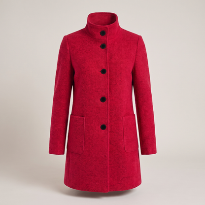 Polished Everyday Winter Coat - Red