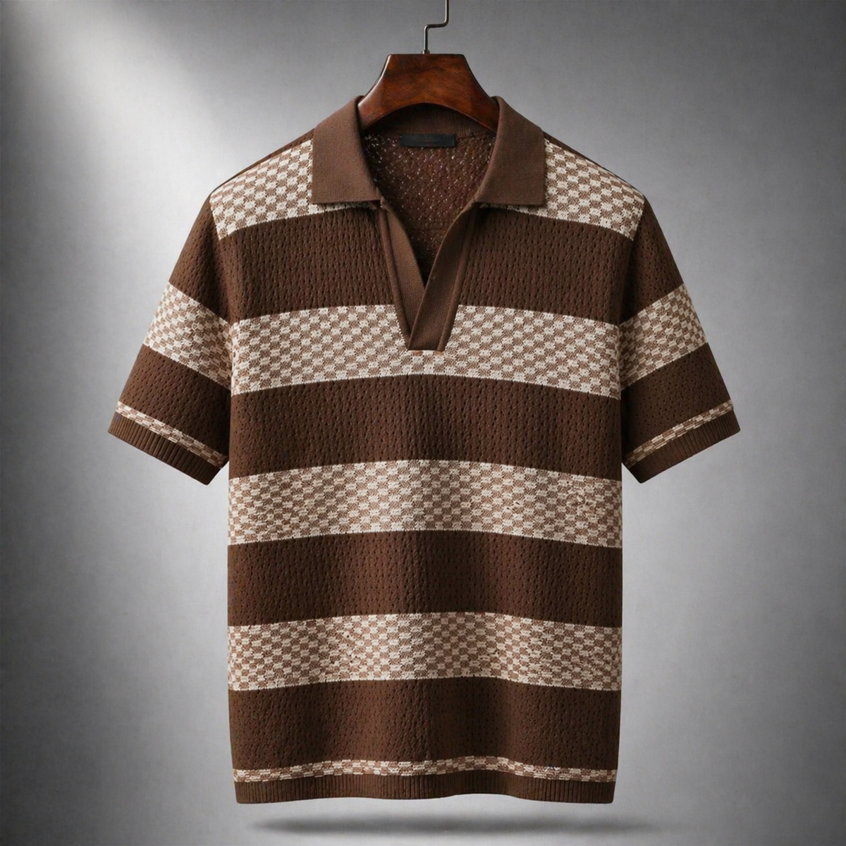 Portwell Everyday Knit Polo - Brown