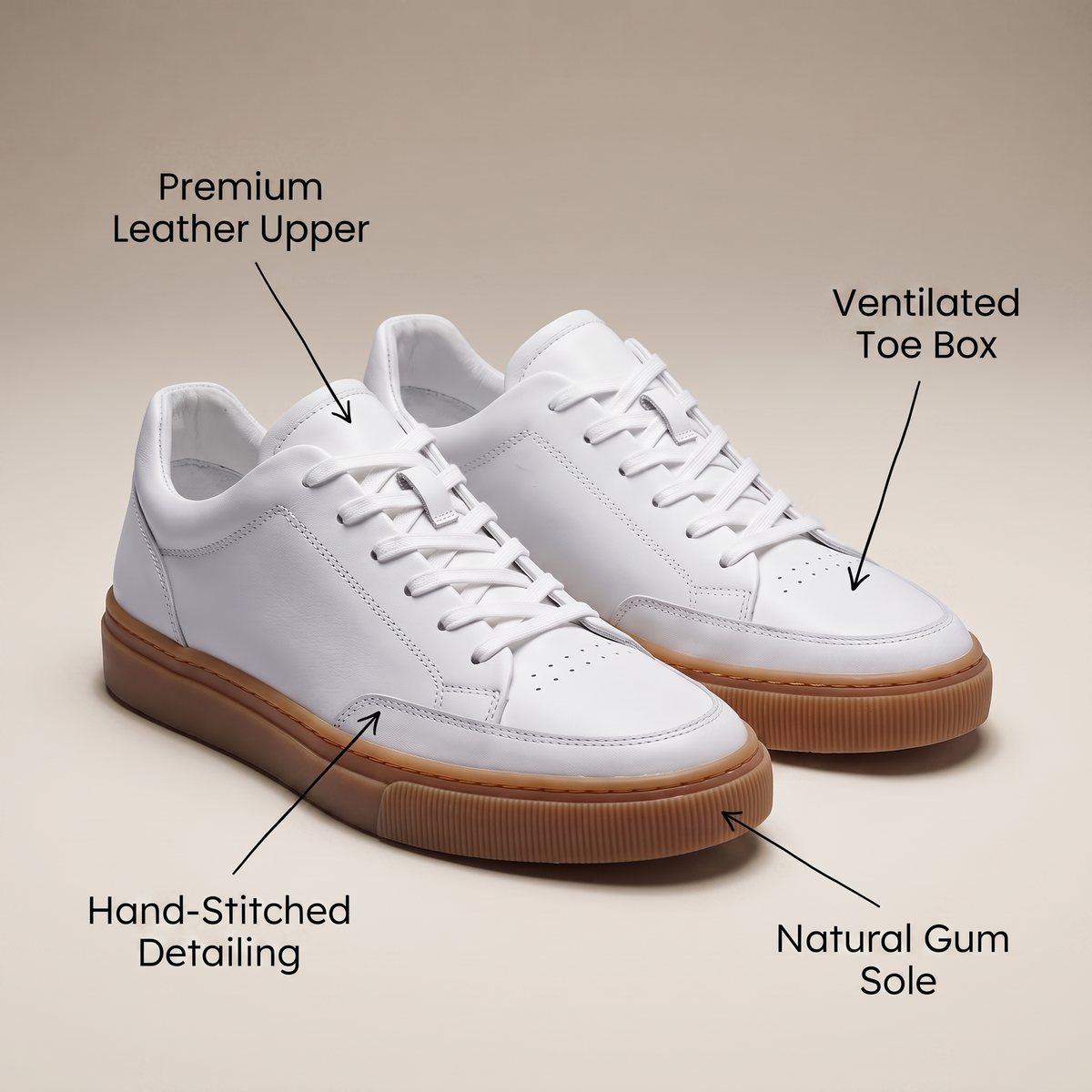 Portwell Urban Leather-Look Shoes