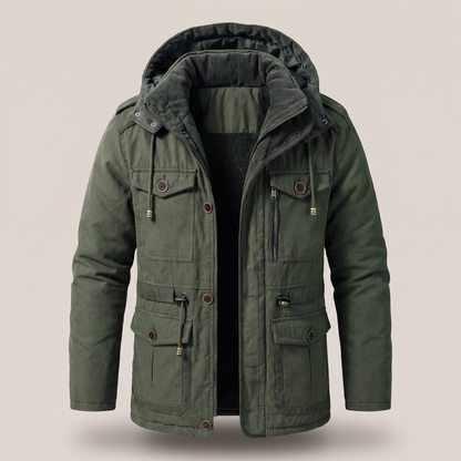 Practical Hooded Winter Coat - Geen
