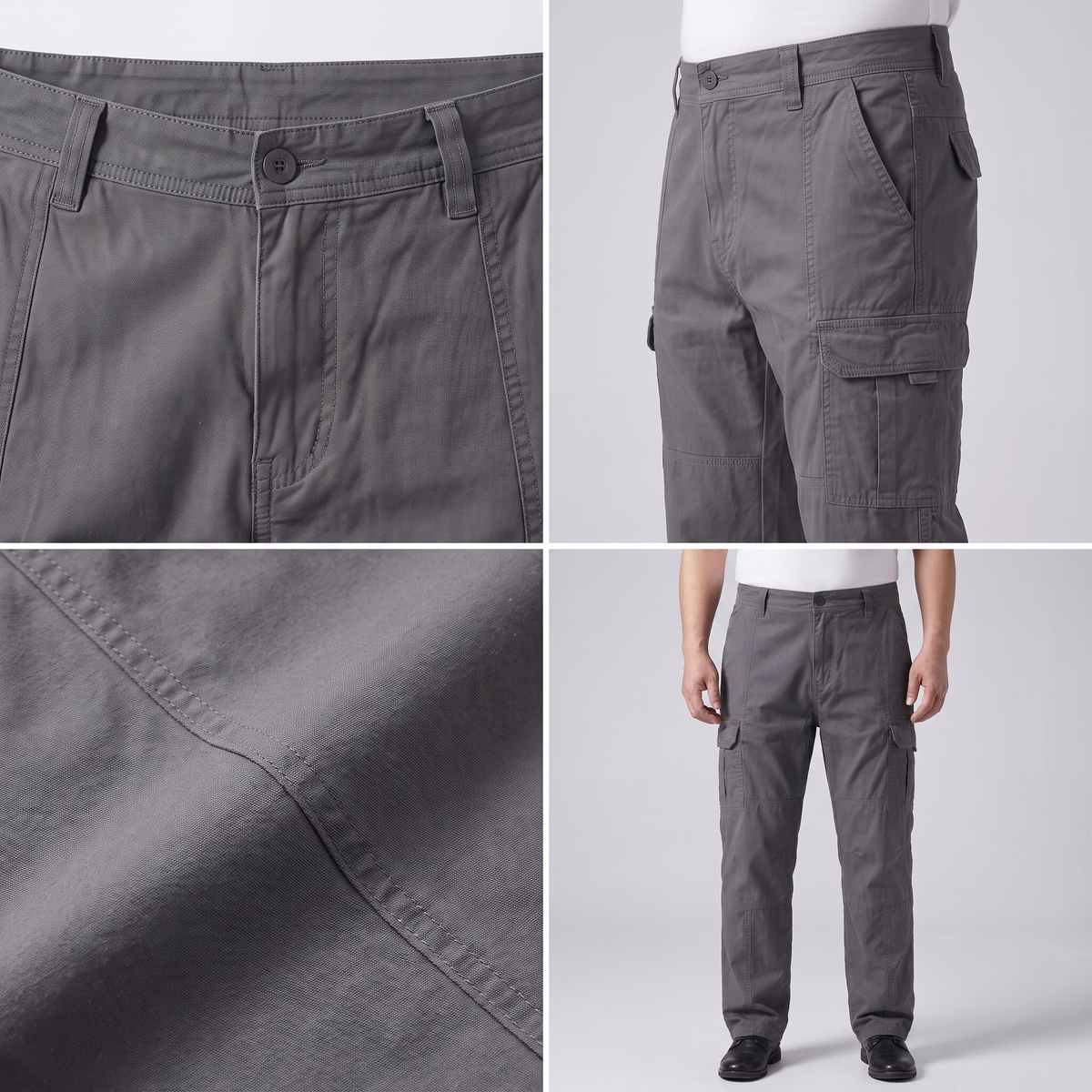 Premium Cotton Utility Trousers