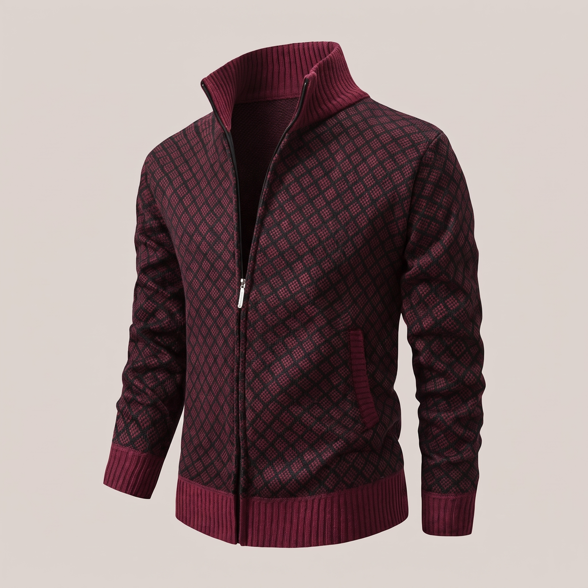 Preston Premium Cardigan - Red
