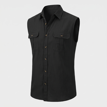 Rafferty Casual Utility Shirt - Black