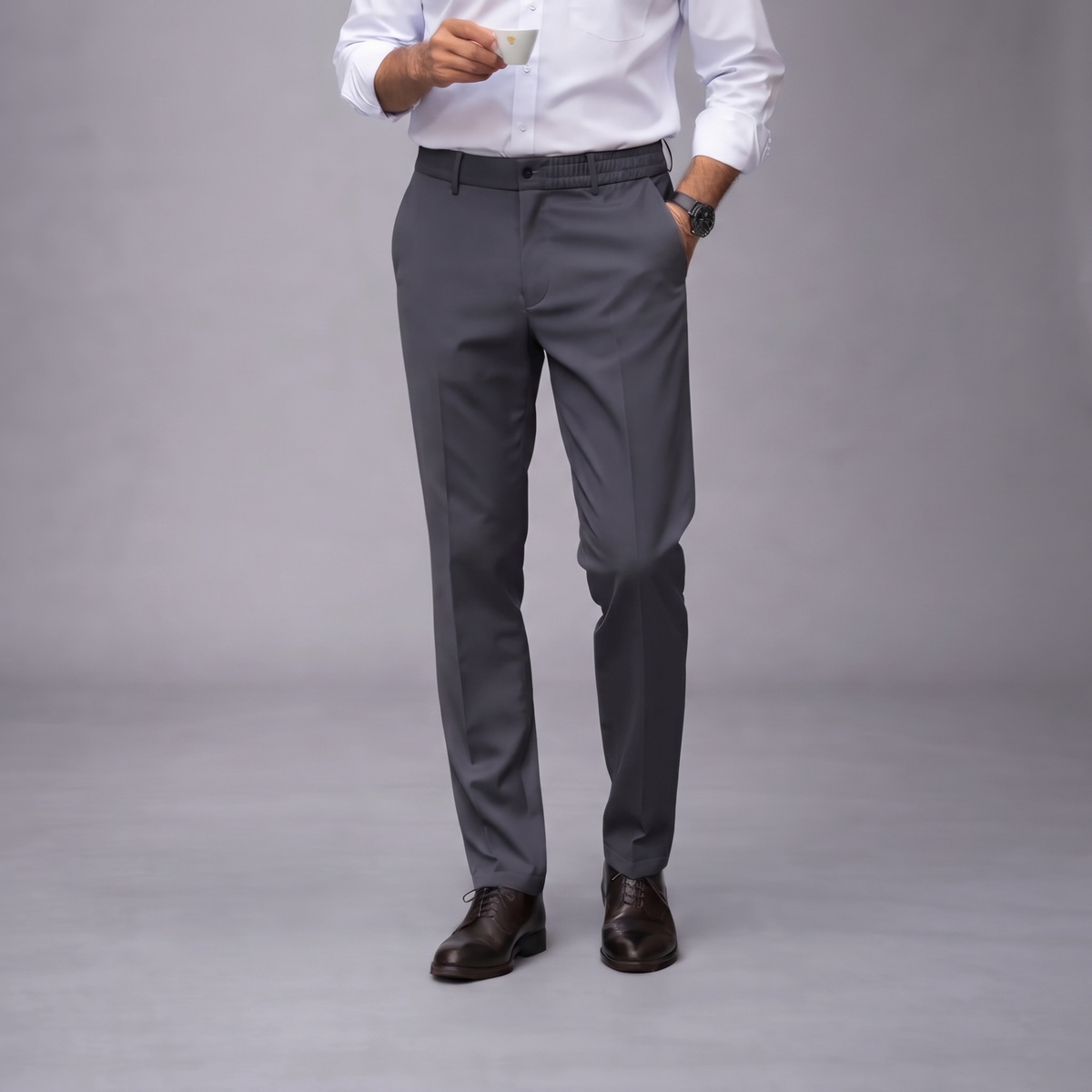 Ransford Lightweight Stretch Trousers - Grey