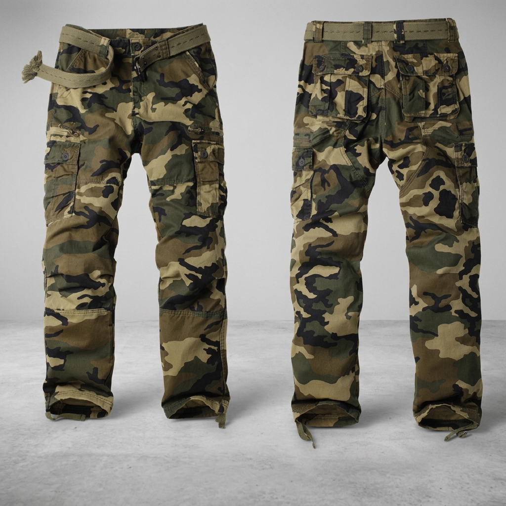 Ravenford Heavy-Duty Cargo Trousers - Army Camouflage
