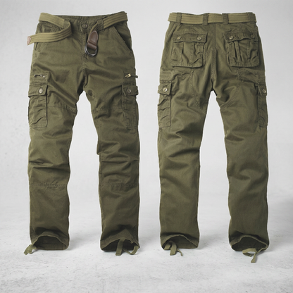 Ravenford Heavy-Duty Cargo Trousers - Army Green