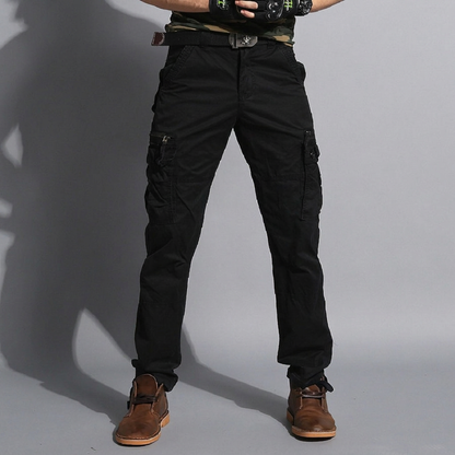 Ravenford Heavy-Duty Cargo Trousers - Black