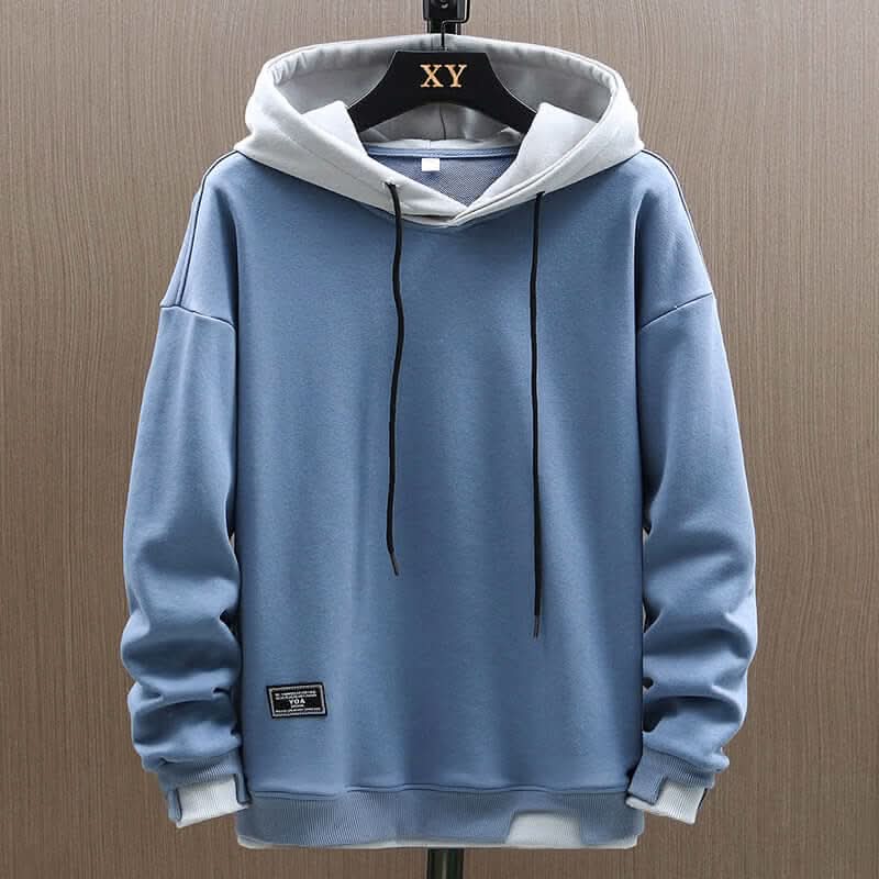 Ravon Two-Tone Hoodie - Blue