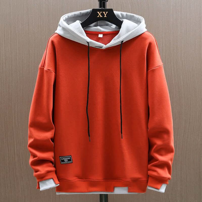 Ravon Two-Tone Hoodie - Orange