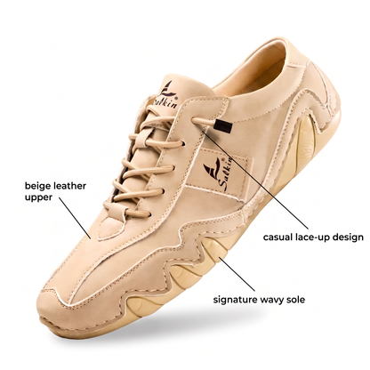 Redbourne Leather-Look Trainers