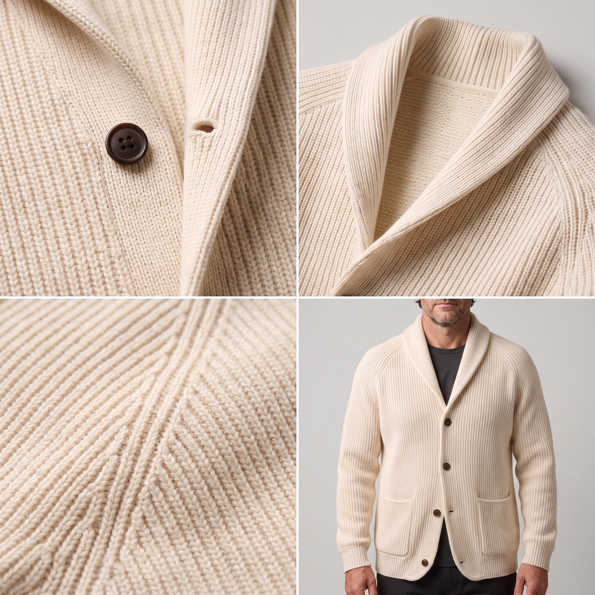 Refined Ribbed Knit Blazer