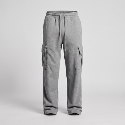 Relaxed Multi Pocket Jogger Trousers - Grey