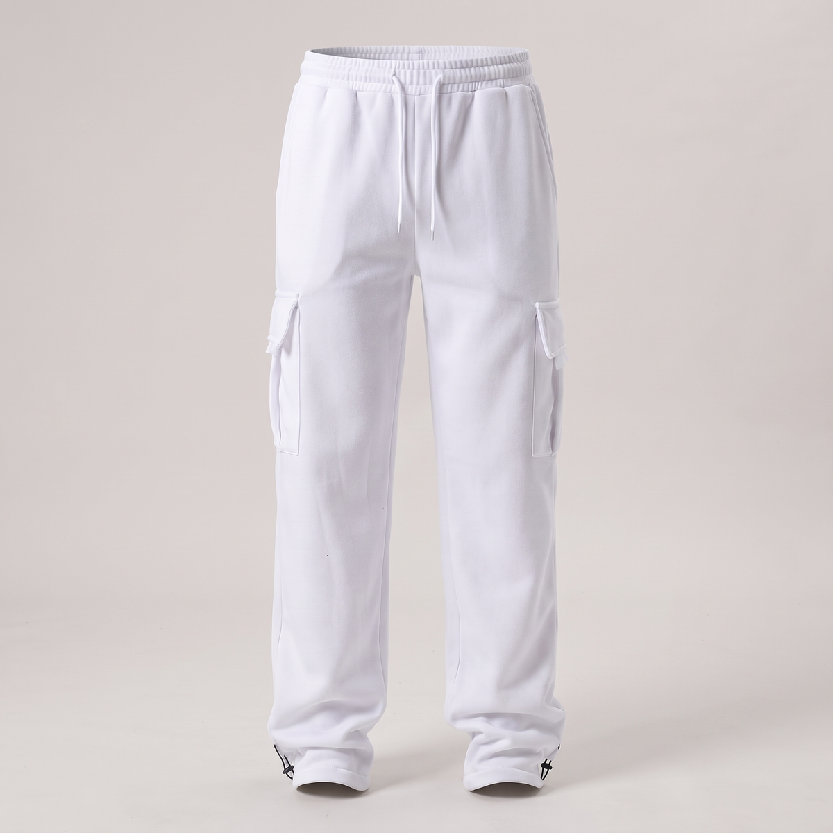 Relaxed Multi Pocket Jogger Trousers - White