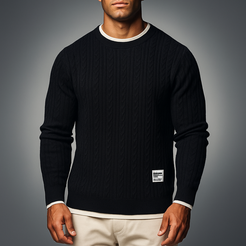 Rhettford Knit Pullover - Black