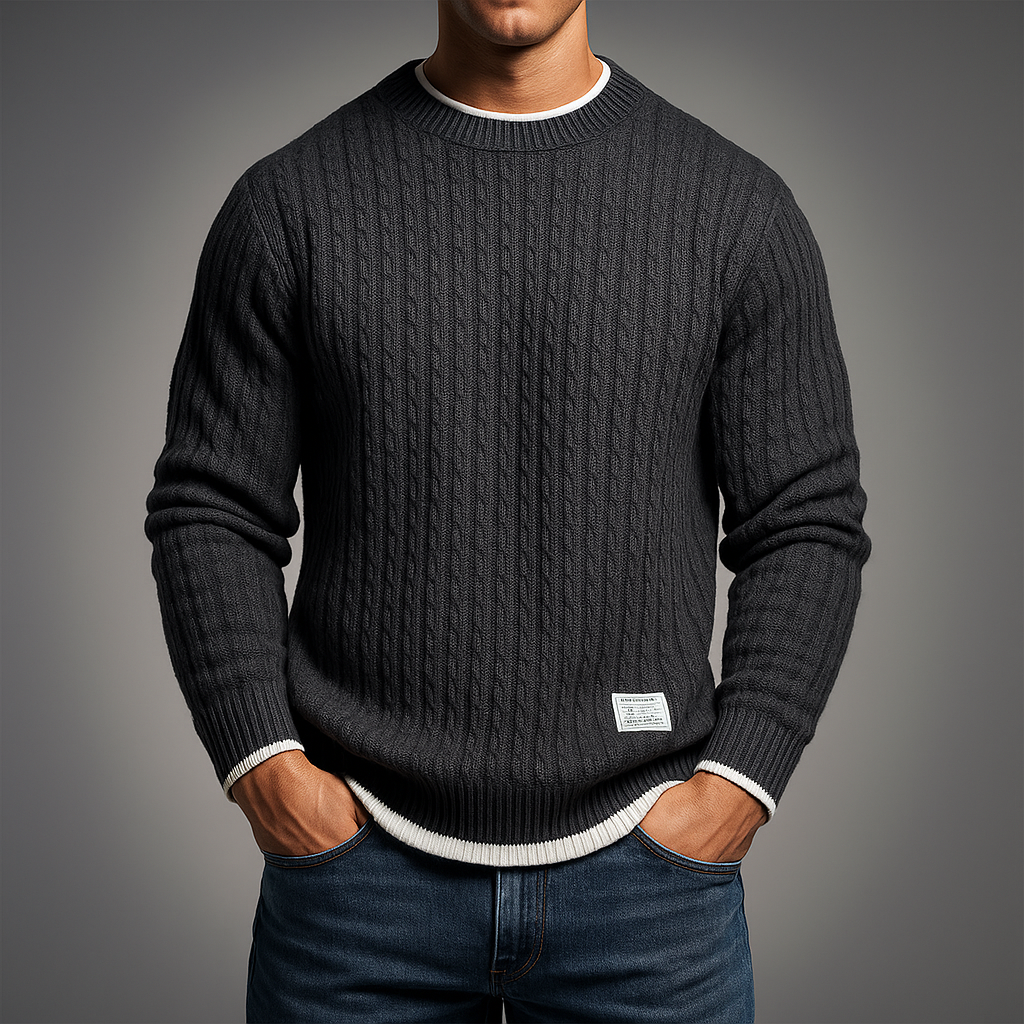 Rhettford Knit Pullover - Grey