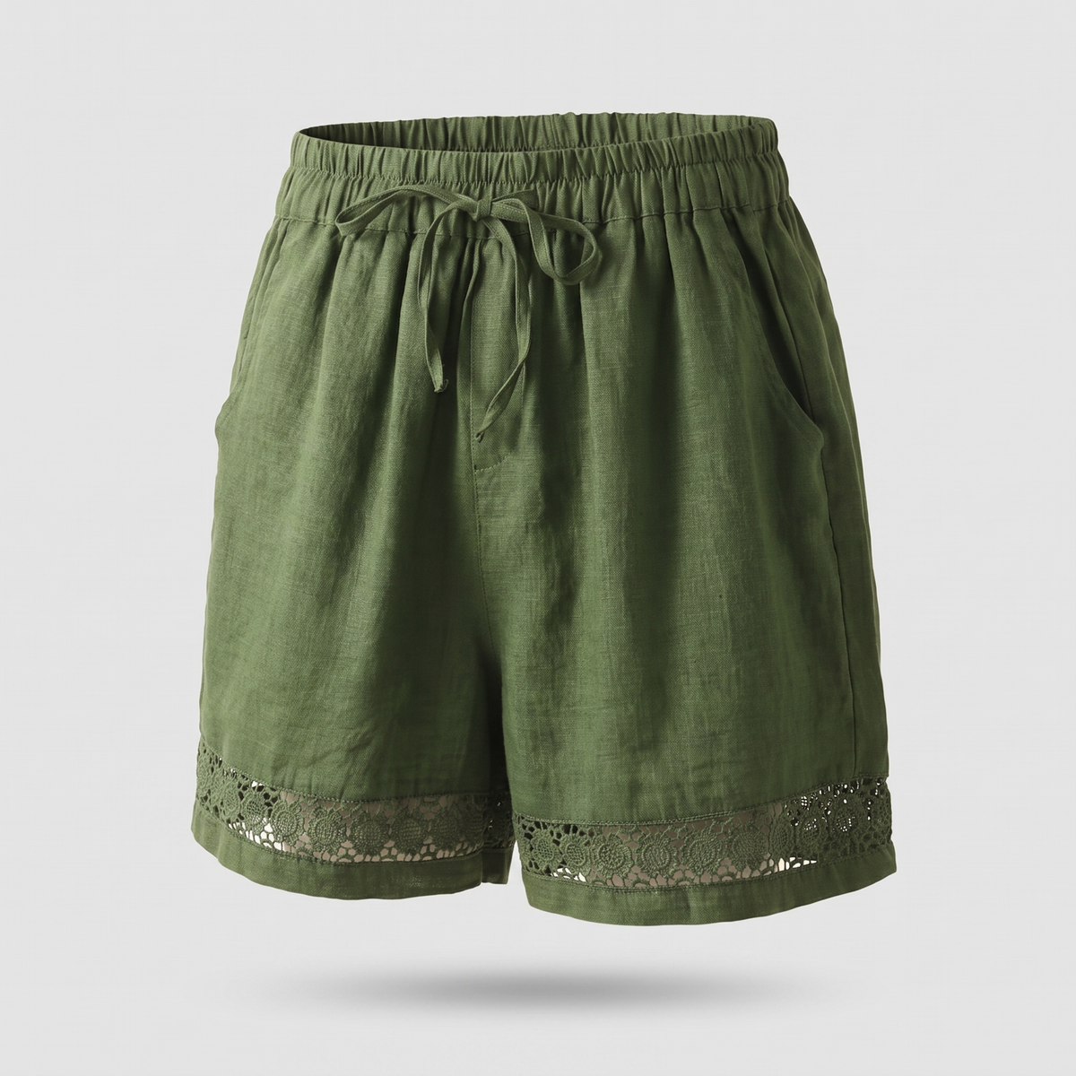 Rica Linen Shorts - Green
