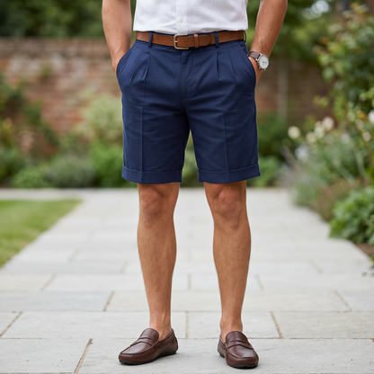 Richmond Tailored Summer Shorts - Blue