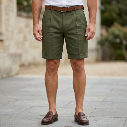 Richmond Tailored Summer Shorts - Green