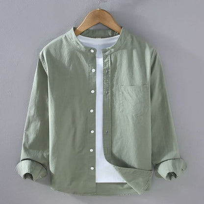 Riley Casual Linen Shirt - Green