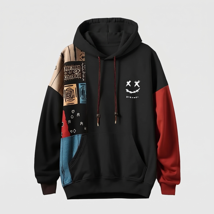 Riot Contrast Hoodie - Black