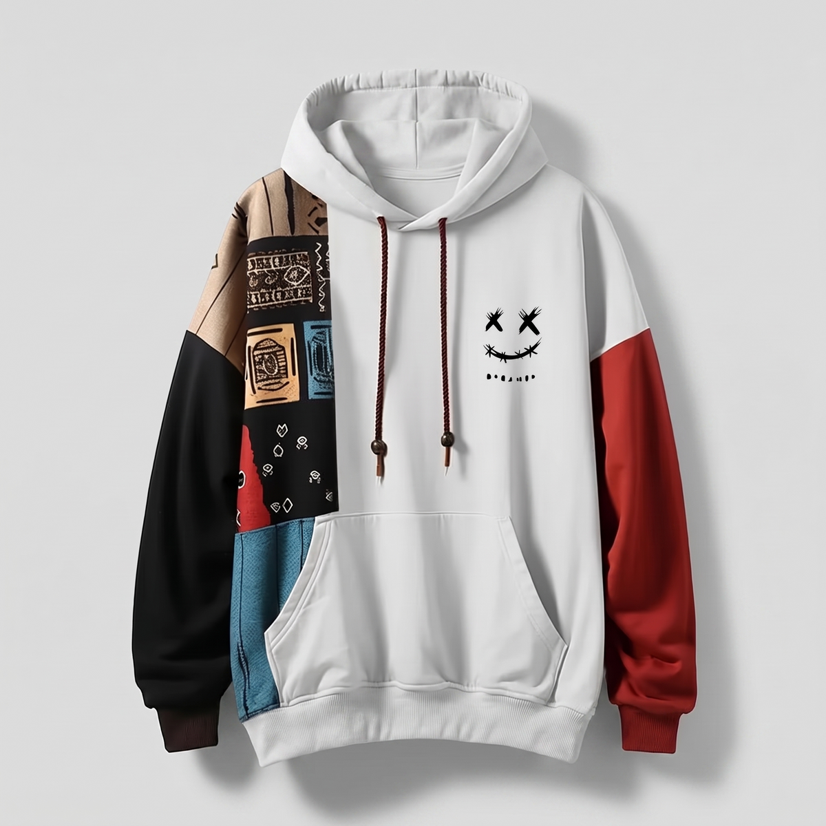 Riot Contrast Hoodie - White