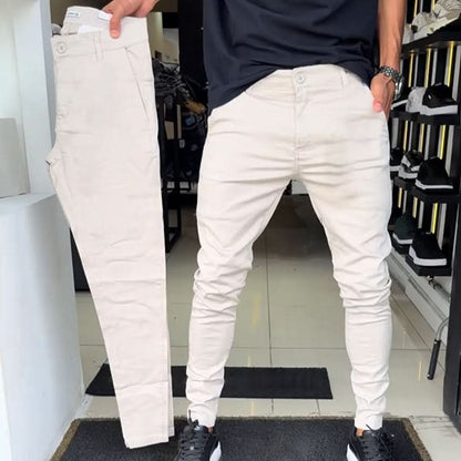 Riverside Slim Trousers - Beige
