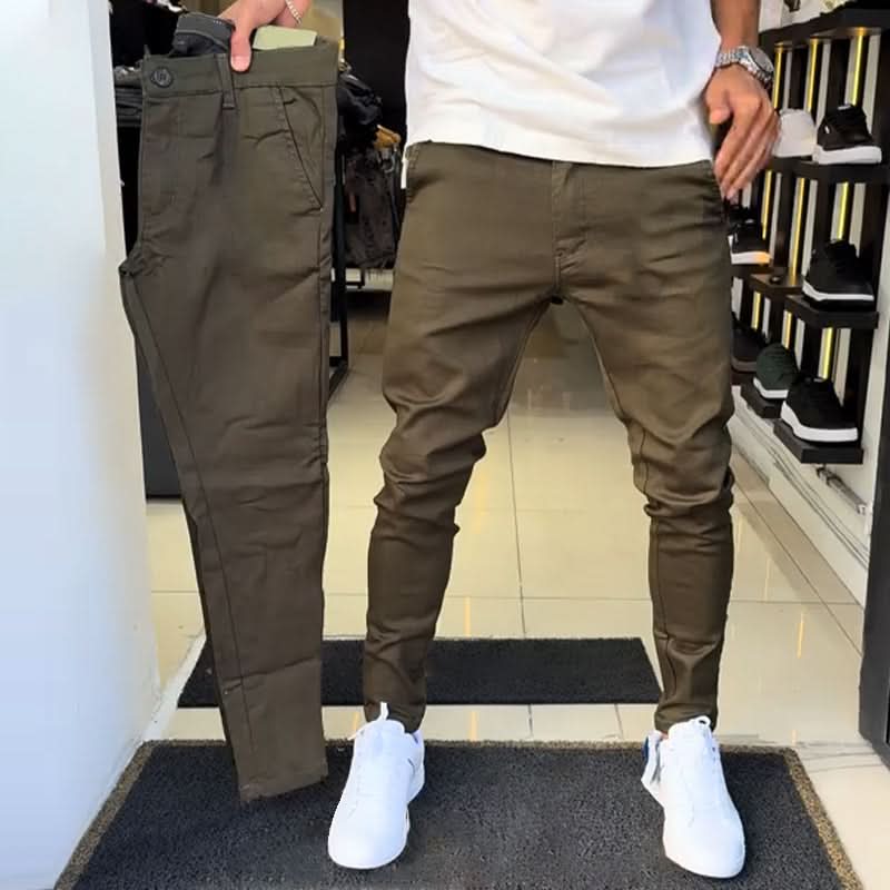 Riverside Slim Trousers - Brown