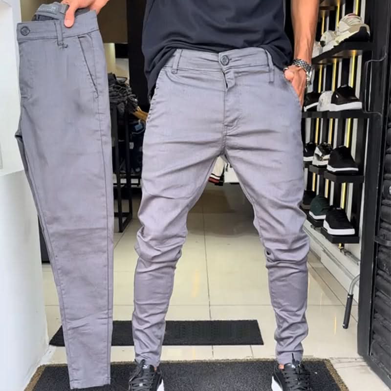 Riverside Slim Trousers - Dark grey