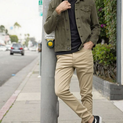 Riverside Slim Trousers - Khaki