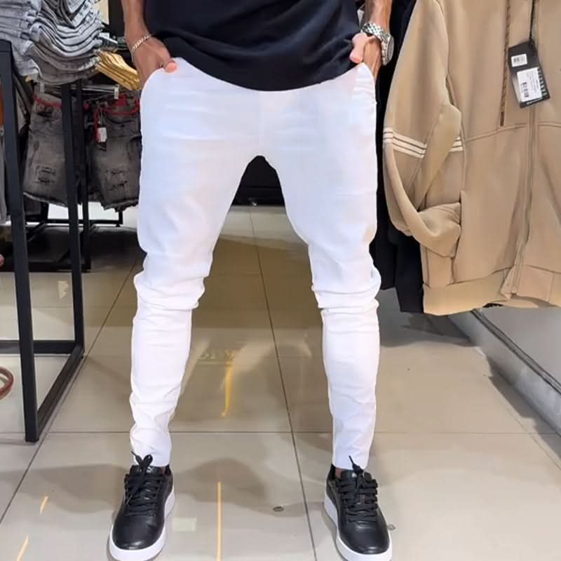 Riverside Slim Trousers - White