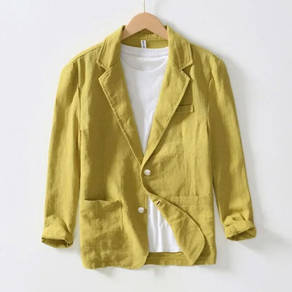 Riverton Linen Blazer - Desert