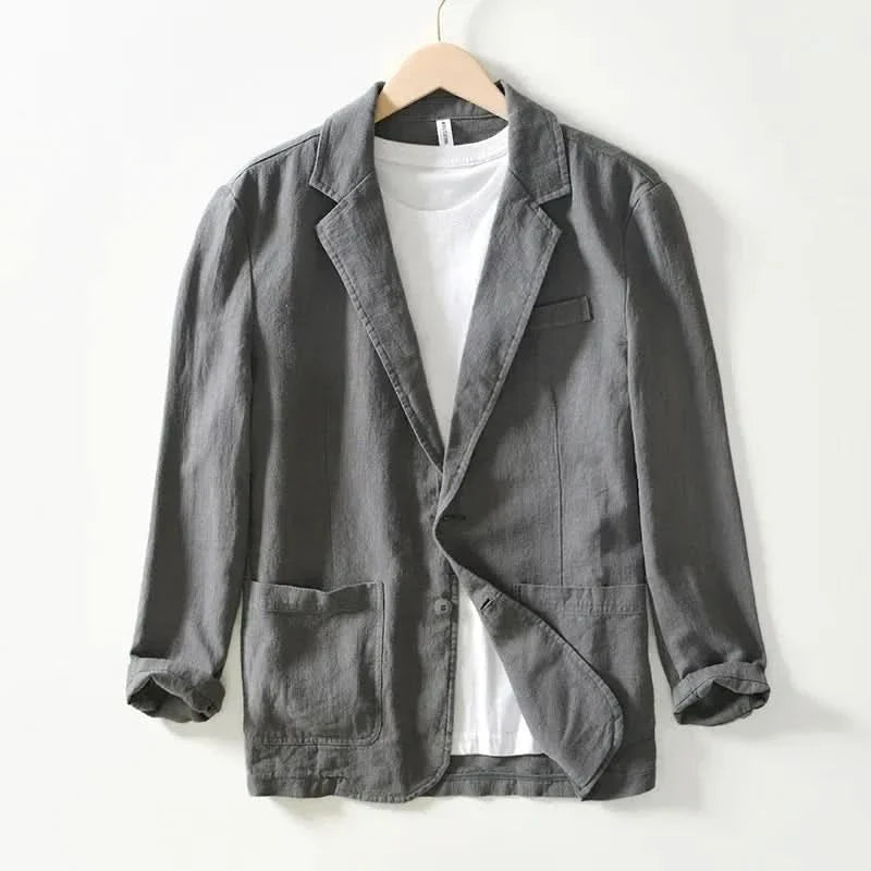 Riverton Linen Blazer - Grey