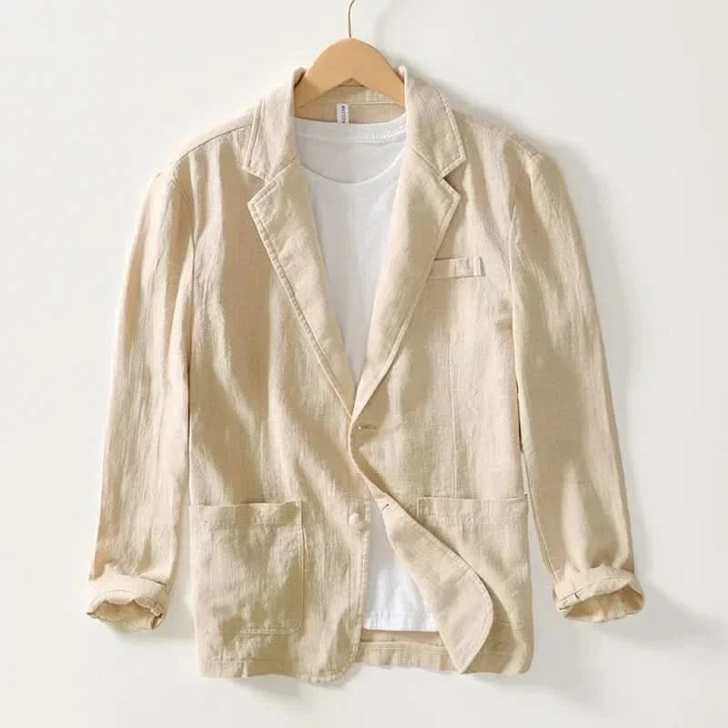 Riverton Linen Blazer - Khaki