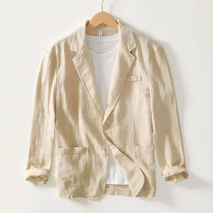 Riverton Linen Blazer - Khaki