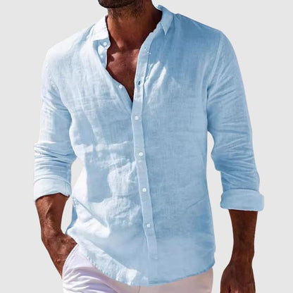 Riviera Linen Shirt - Blue