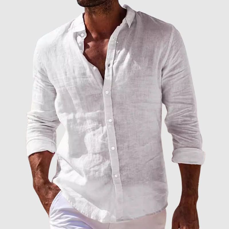 Riviera Linen Shirt - White