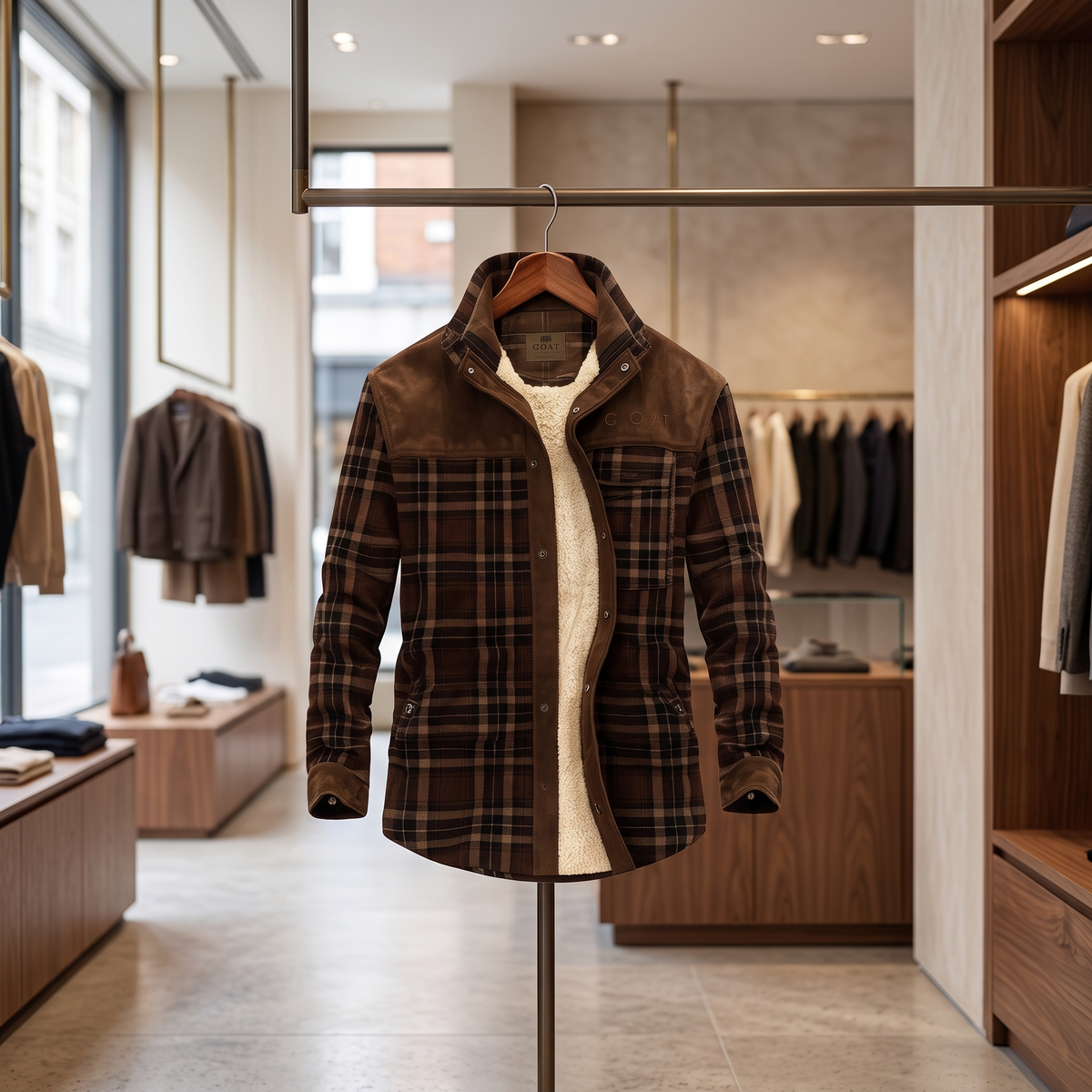 Rivingdale Fleece-Lined Jacket - Dark Brown