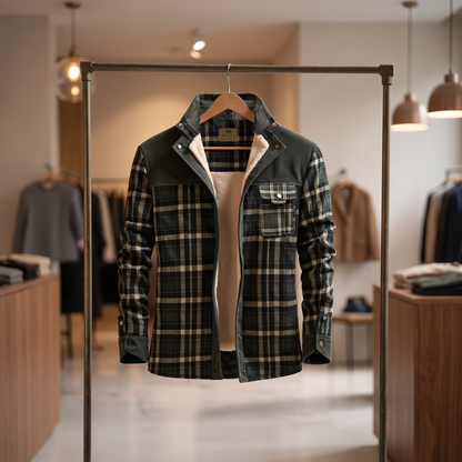 Rivingdale Fleece-Lined Jacket - Gray and Green
