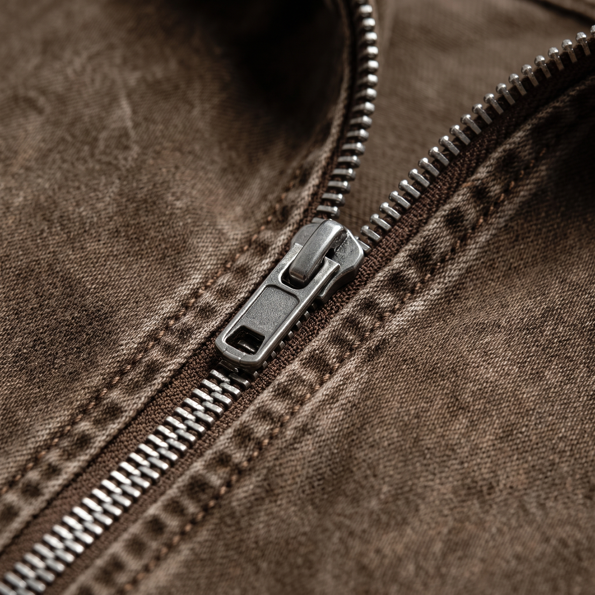 Rivington Half-Zip Denim Jacket