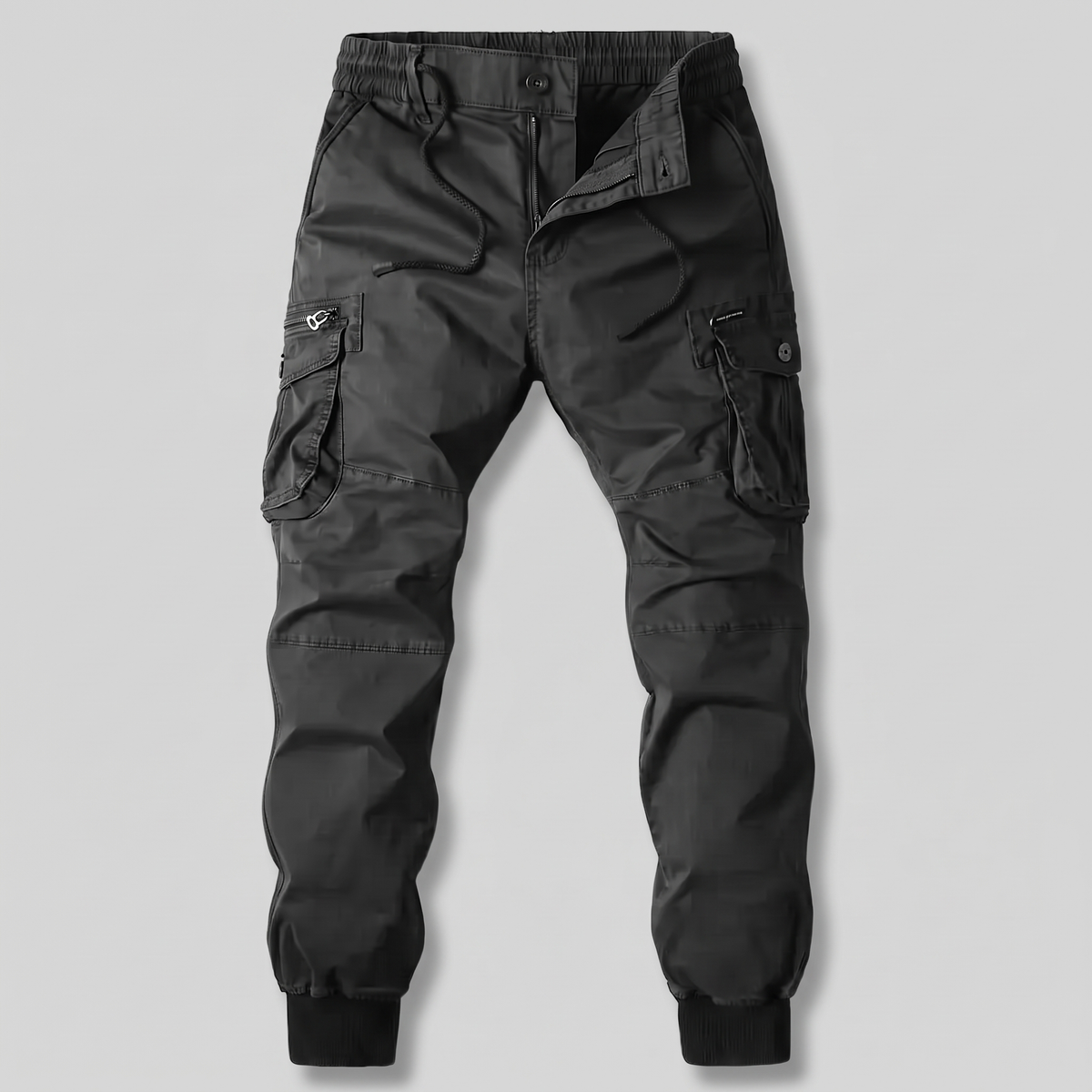 Rivington Utility Cargo Trousers - Black