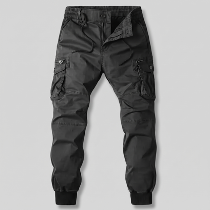 Rivington Utility Cargo Trousers - Black
