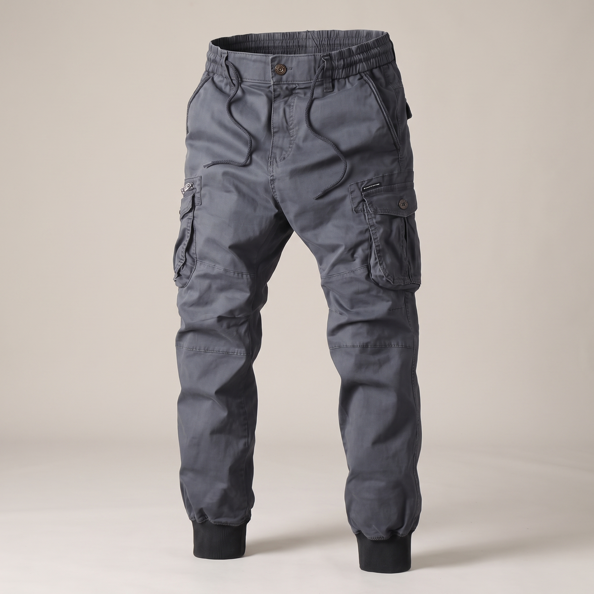 Rivington Utility Cargo Trousers - Blue Grey