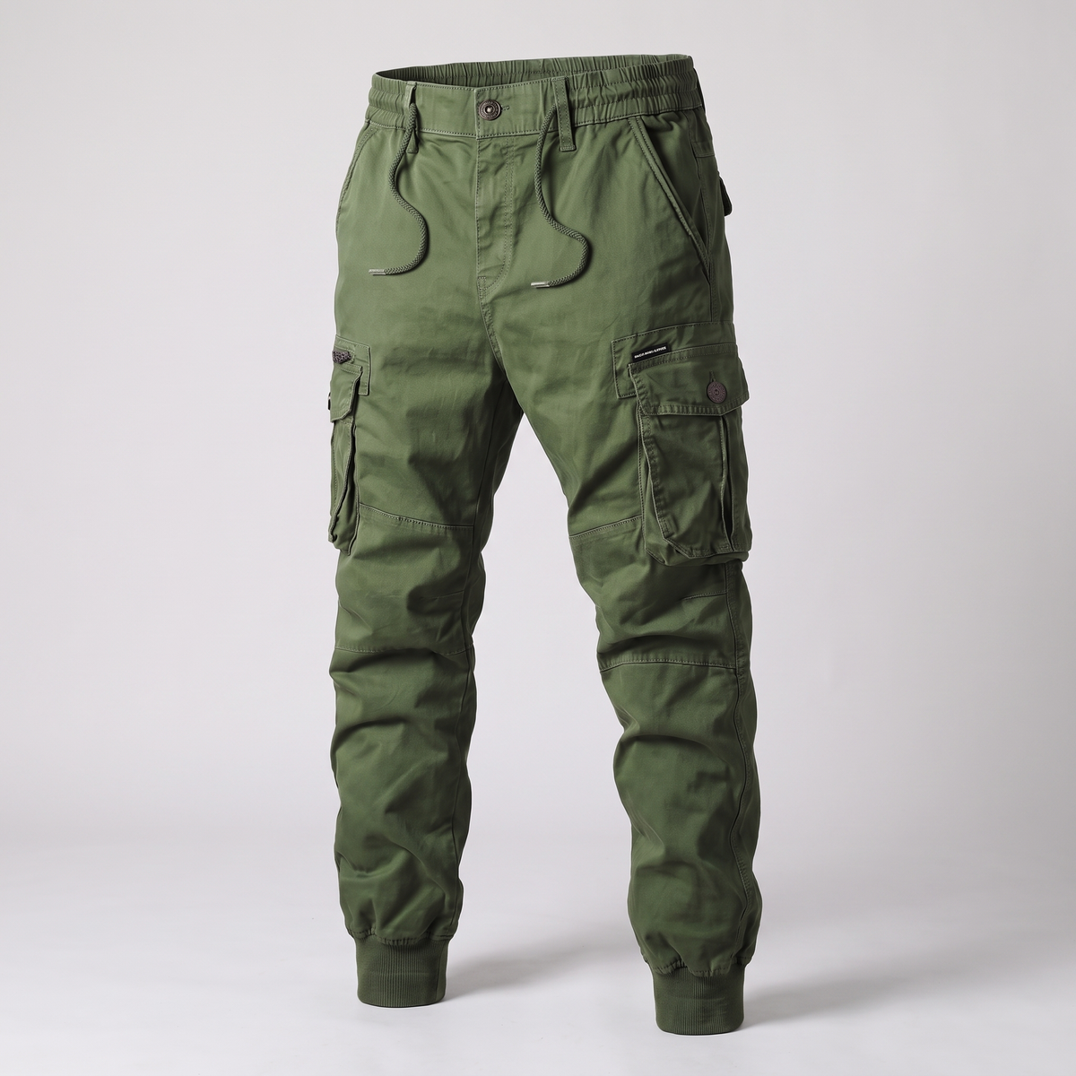 Rivington Utility Cargo Trousers - Olive Green