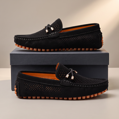 Rookmere Perforated Loafers - Black