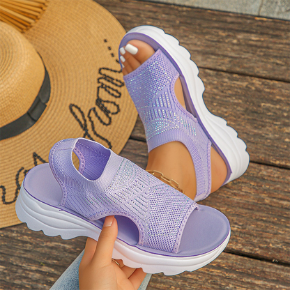 Rosalie Air Mesh Sandals - Purple