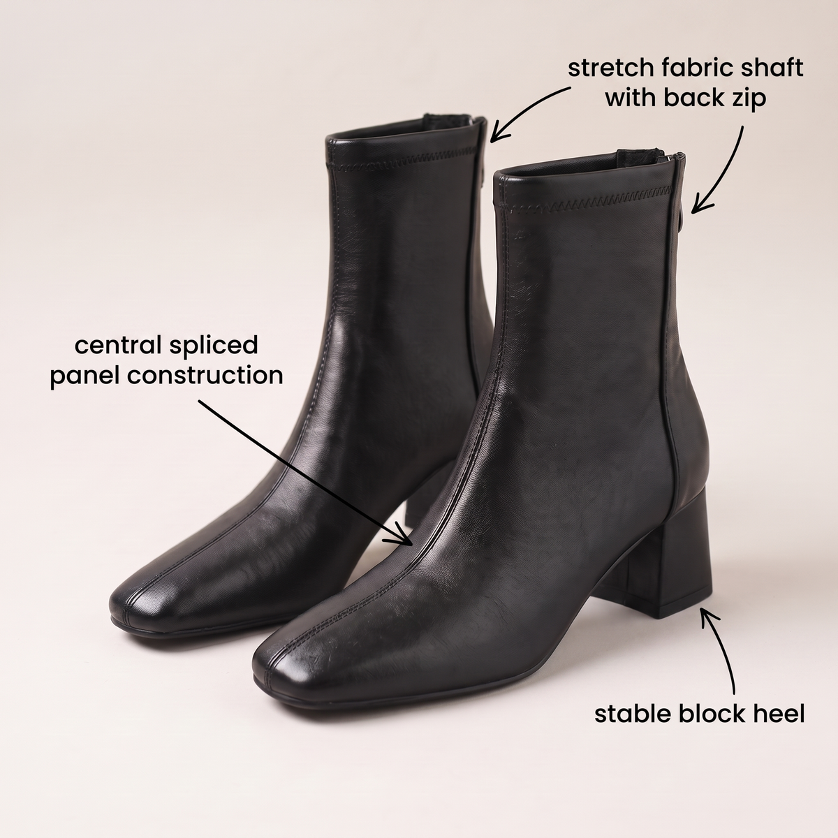Rosalie Leather-Look Boots